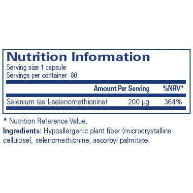 Selenium - 60 capsules Pure Encapsulations