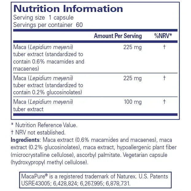 Maca-3 - 60 capsules Pure Encapsulations