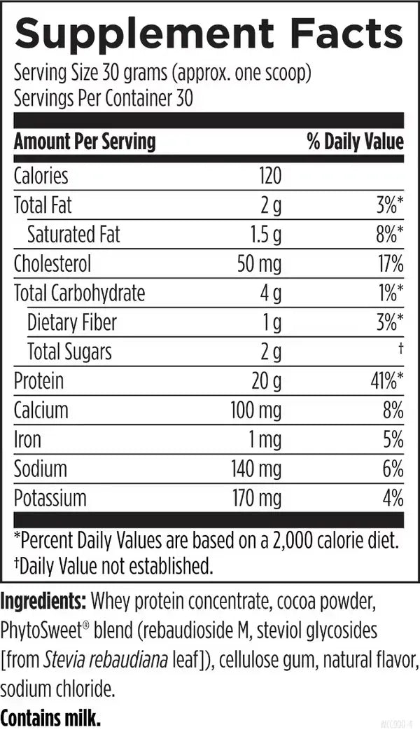 WheyCool™ chocolate - 900 g powder Designs For Health