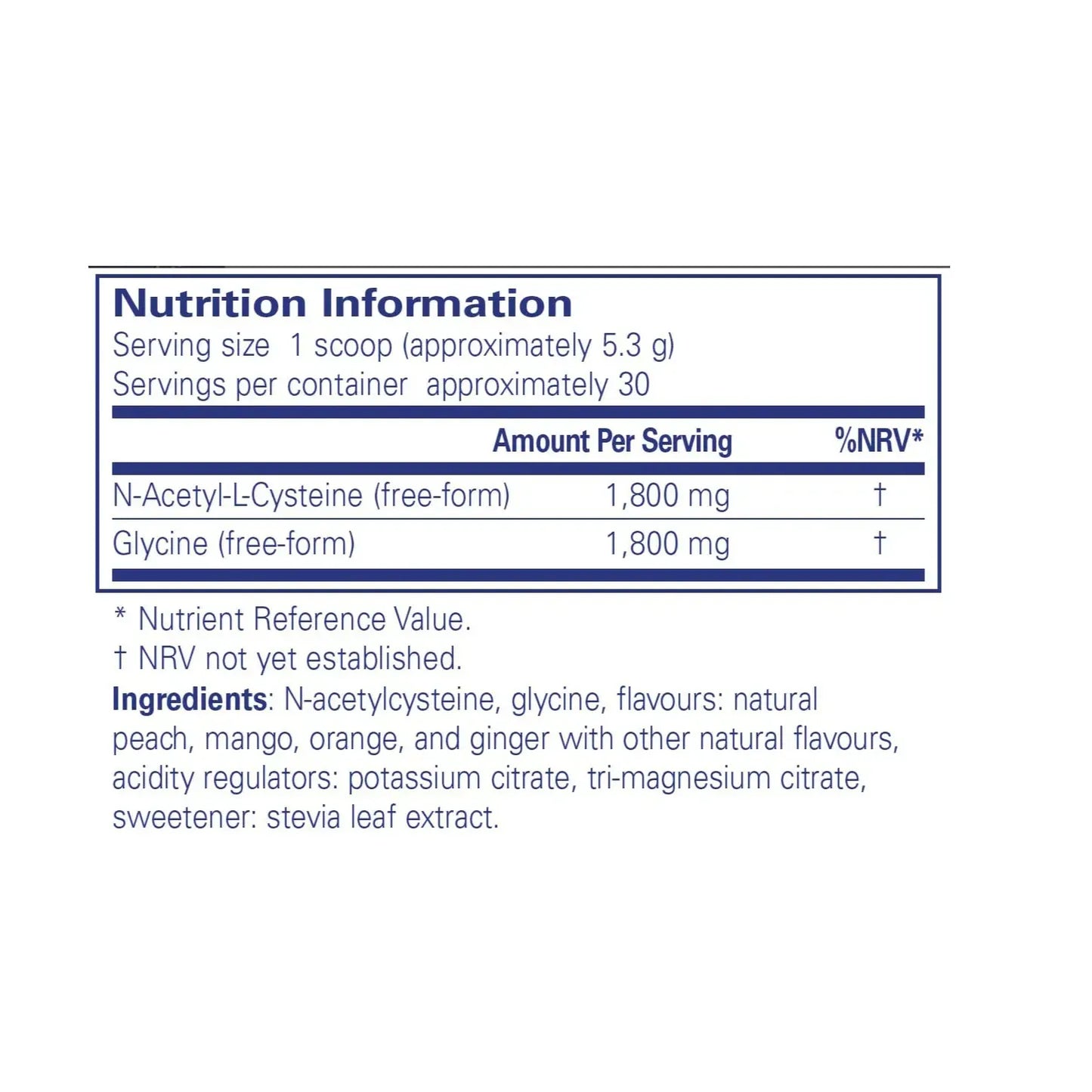 NAC + Glycine Powder - 159 g powder Pure Encapsulations