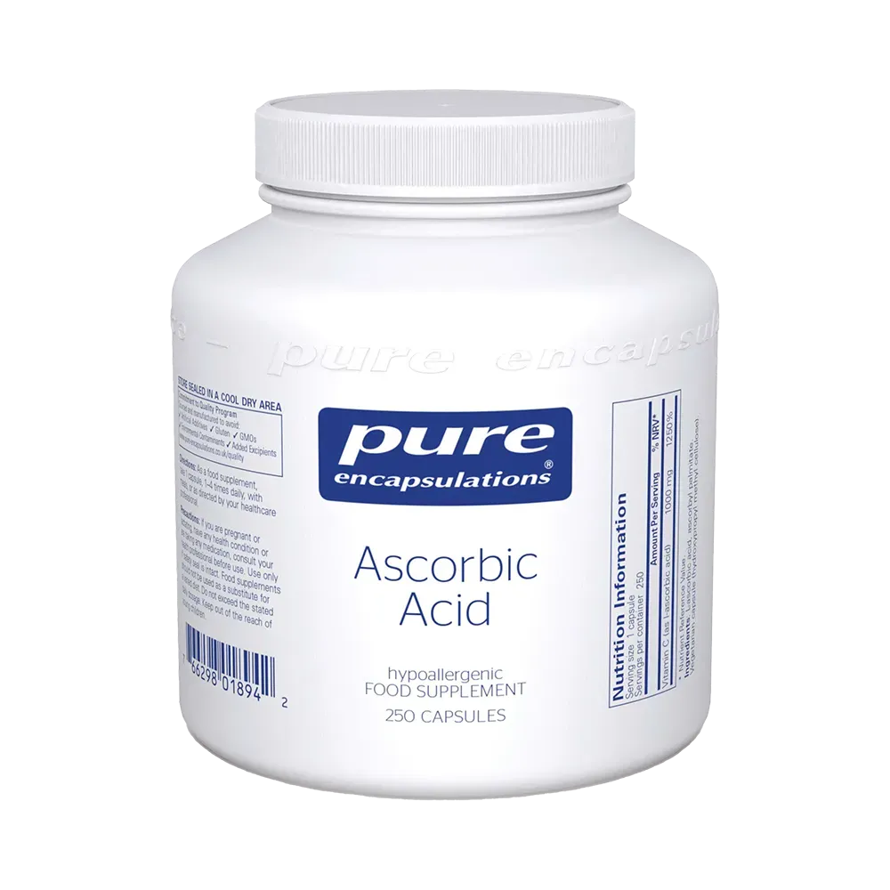 Ascorbic Acid - 250 capsules Pure Encapsulations