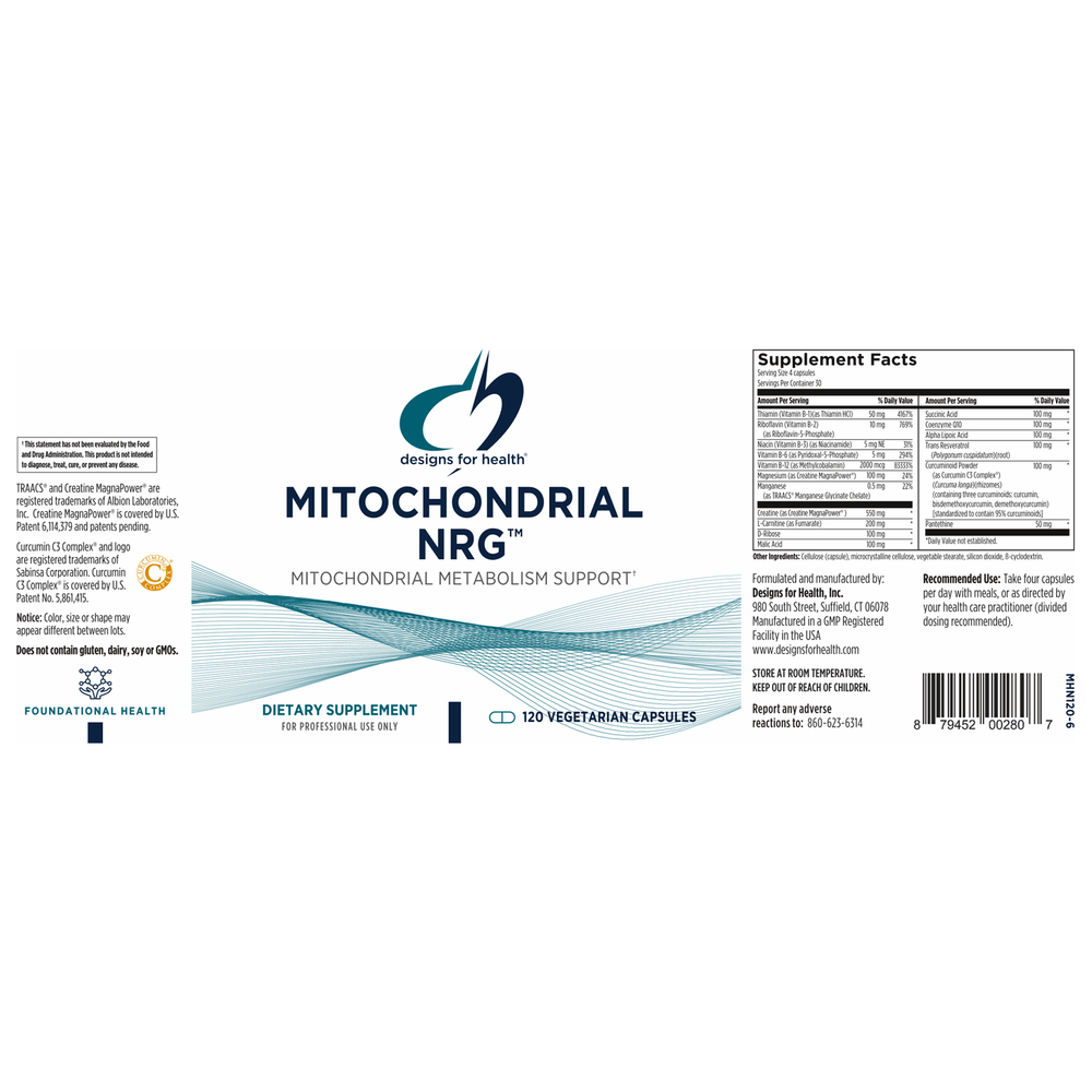 
                      
                        Mitochondrial NRG™ Supplement Designs For Health   
                      
                    