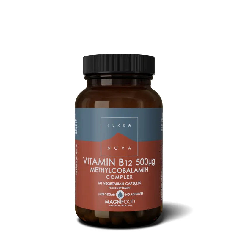 Vitamine B12 500ug Methylcobalamin Complex | 50 capsules Supplement Terranovabenelux Default Title