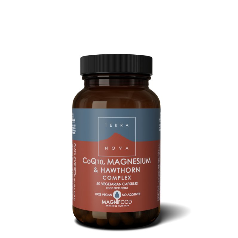 CoQ10, Magnesium & Hawthorn Complex | 50 capsules Supplement Terranovabenelux   