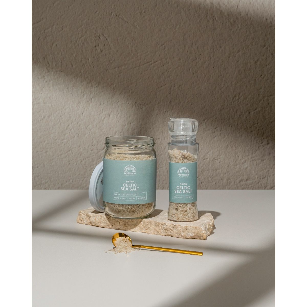 Keltisch Zeezout Gedroogd - Molen - 125 gram Supplement Mattisson