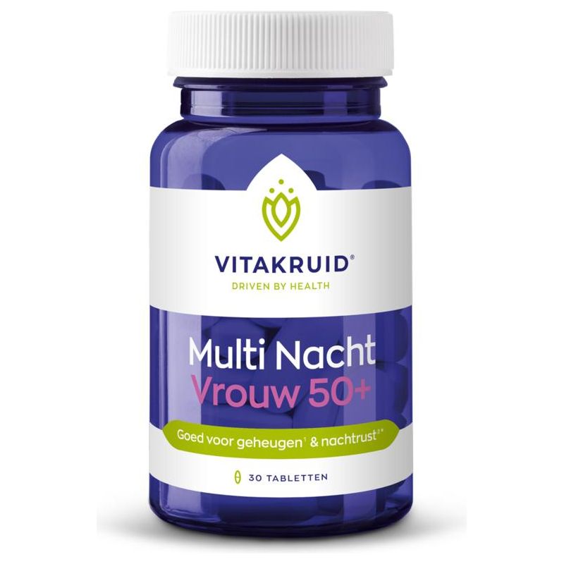 Vitakruid Multi Nacht Vrouw 50+ Supplement Vitakruid   