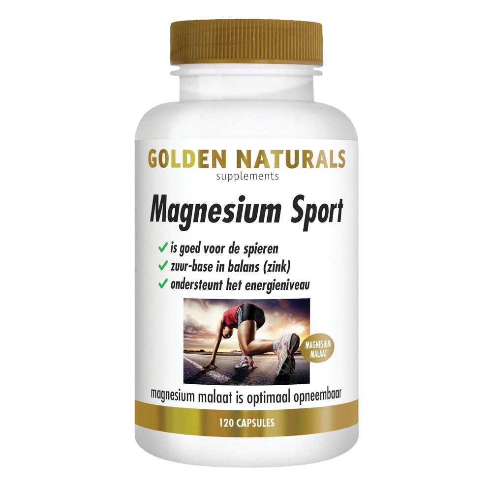 Magnesium Sport - 120 - veganistische capsules Supplement Golden Naturals   