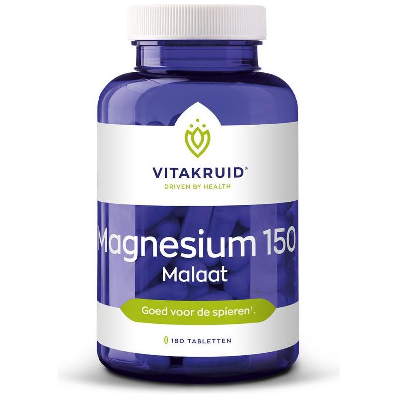 Vitakruid Magnesium 150 Malaat Supplement Vitakruid   