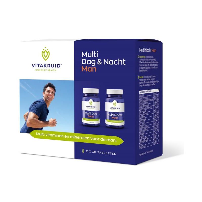 Vitakruid Multi Dag & Nacht Man Supplement Vitakruid   