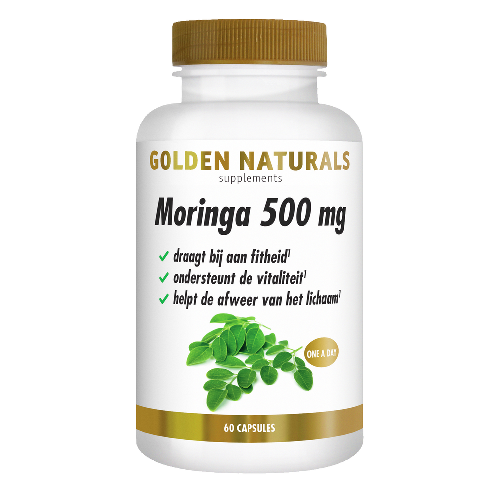 Moringa 500 mg - 60 - veganistische capsules Supplement Golden Naturals Default Title