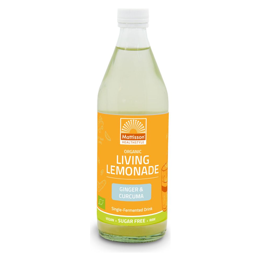 Biologische Living Lemonade - Gember & Kurkuma - 500 ml Supplement Mattisson   