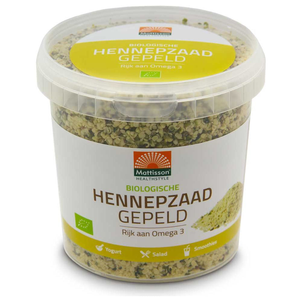 Biologisch Hennepzaad gepeld - 500 g Supplement Mattisson   