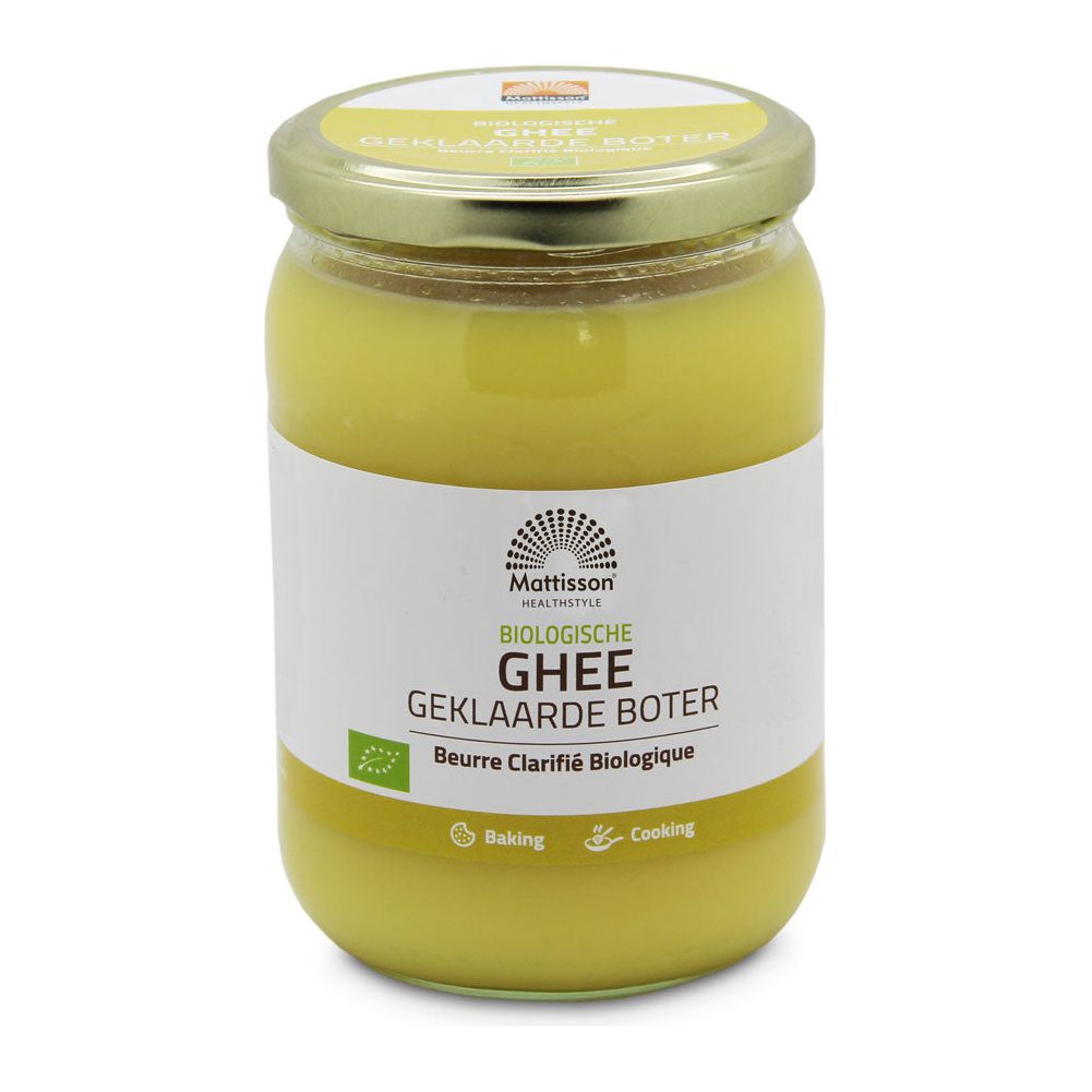 Biologische Ghee - Geklaarde boter - 500 g Supplement Mattisson   