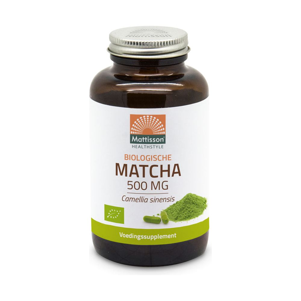 Biologische Matcha 500mg - 90 capsules Supplement Mattisson   