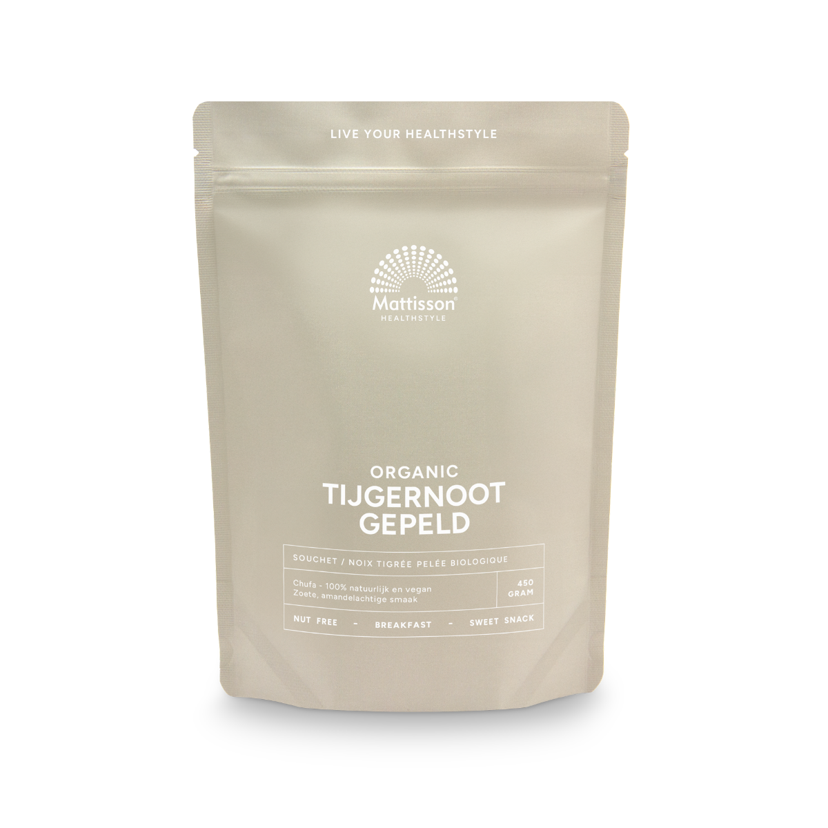 Biologische Tijgernoot - Gepeld - 450 g Supplement Mattisson