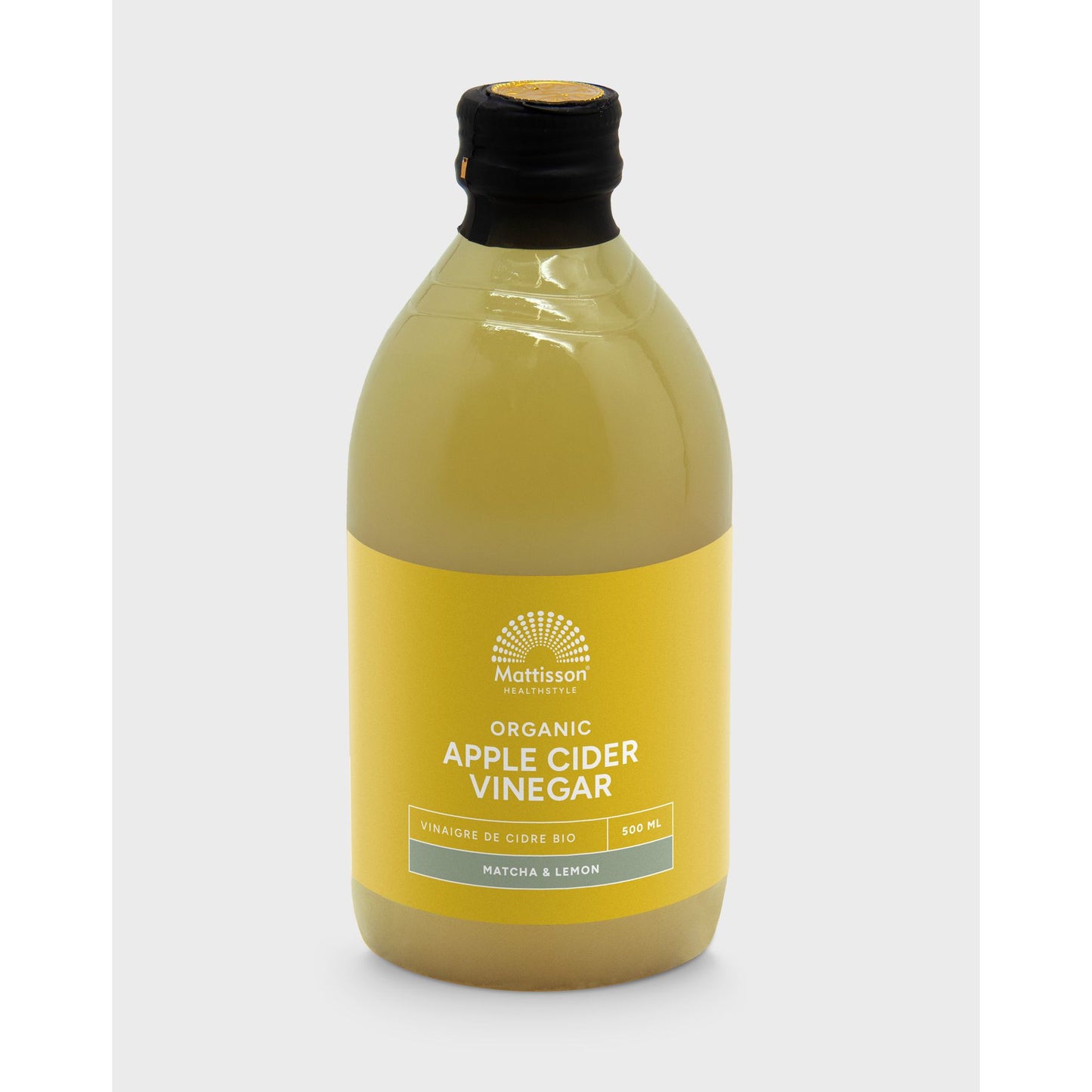 Biologische Apple Cider Vinegar (appelazijn) - Matcha & citroen - 500 ml Supplement Mattisson Default Title