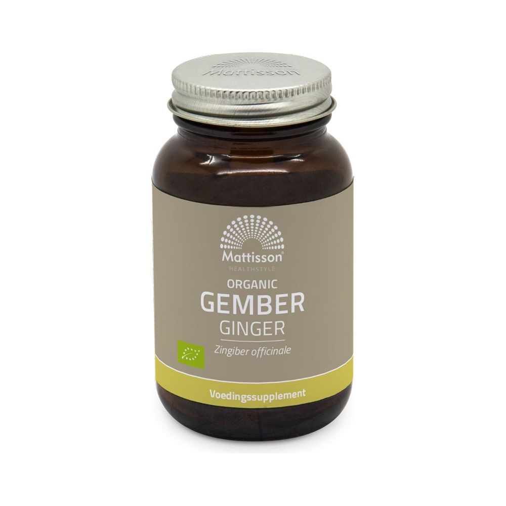 Biologische Gember 270mg - 120 capsules Supplement Mattisson   