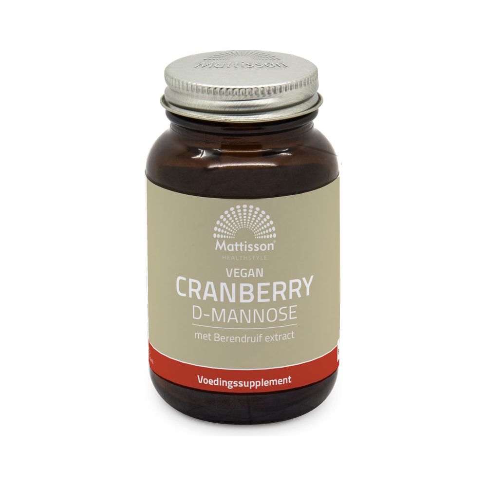 Cranberry D-Mannose met Berendruif extract - 90 tabletten Supplement Mattisson   