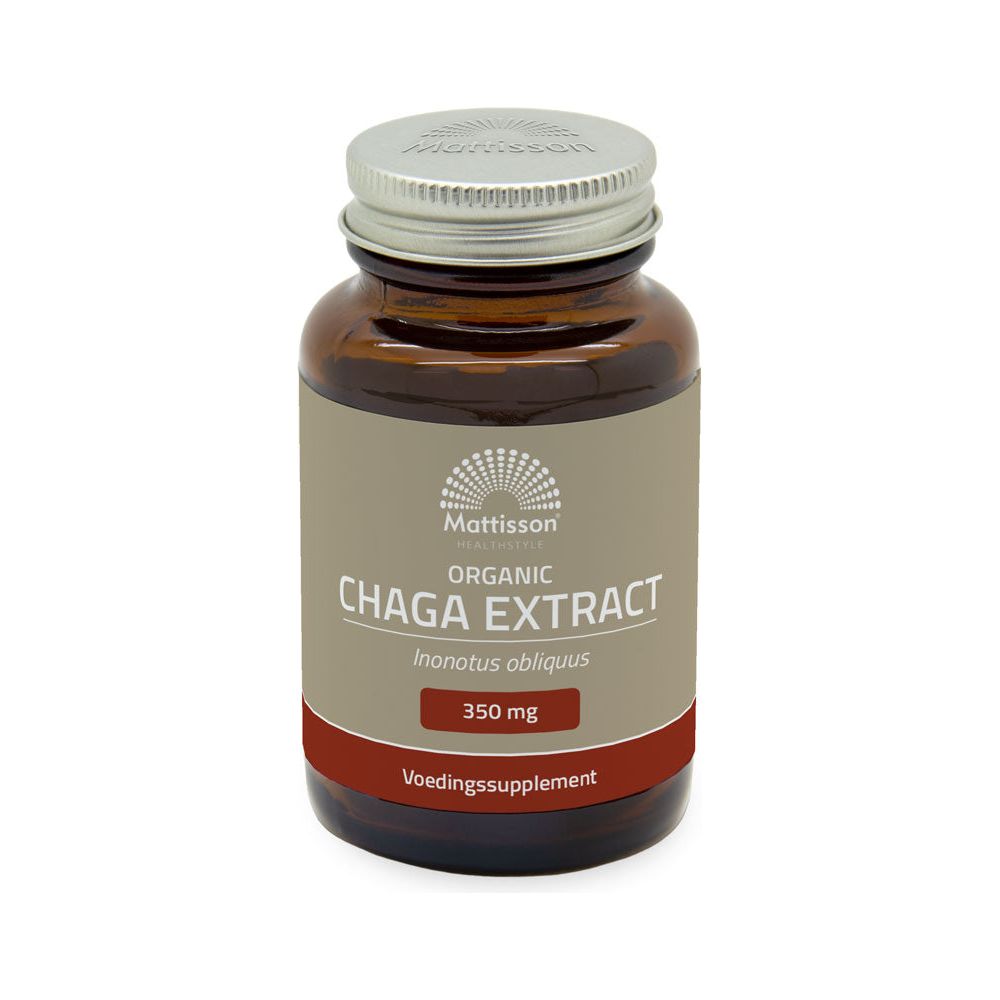 Biologisch Chaga Extract 350mg - 60 capsules Supplement Mattisson   