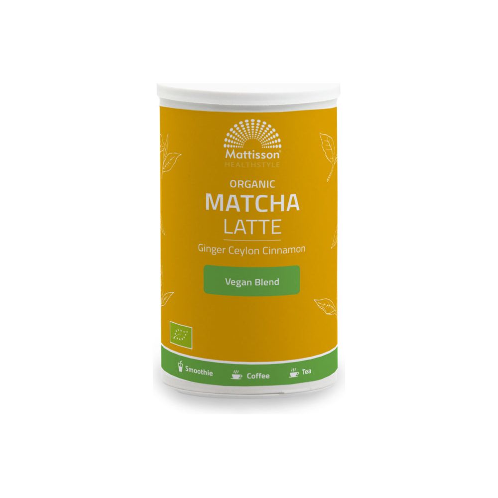 Biologische Matcha Latte - Gember Ceylon Kaneel - 140 g Supplement Mattisson   