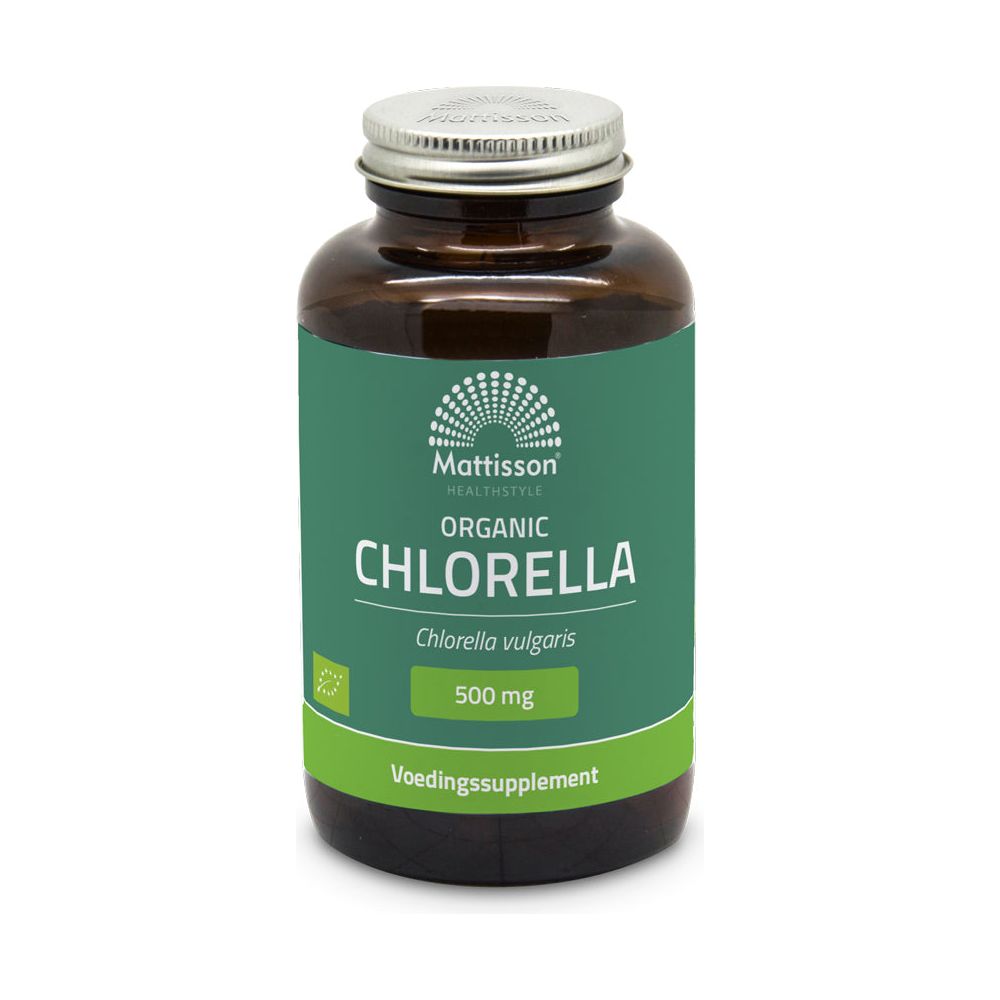 Biologische Chlorella 500mg - 240 tabletten Supplement Mattisson   