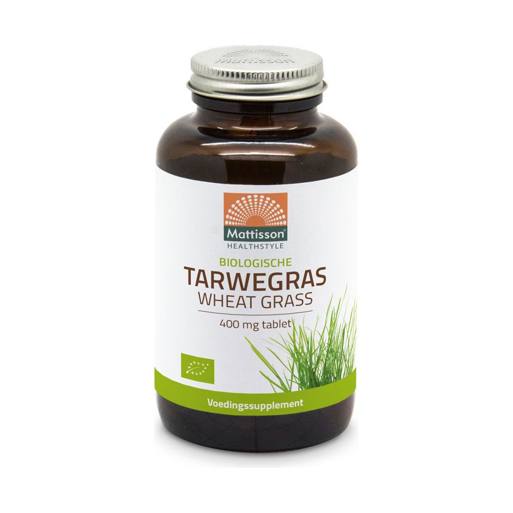 Biologisch Tarwegras 400mg - 350 tabletten Supplement Mattisson   