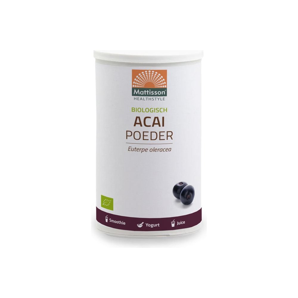 Biologische Acai poeder - 125 g Supplement Mattisson   