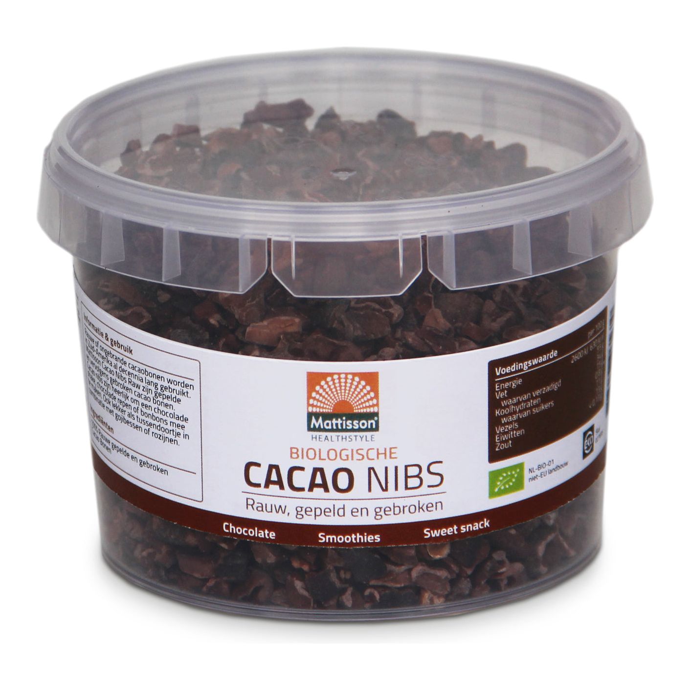 Biologische Cacao Nibs - 150 g Supplement Mattisson   