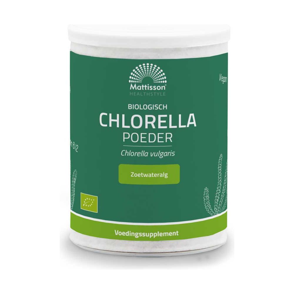 Biologisch Chlorella poeder - 125 g Supplement Mattisson   