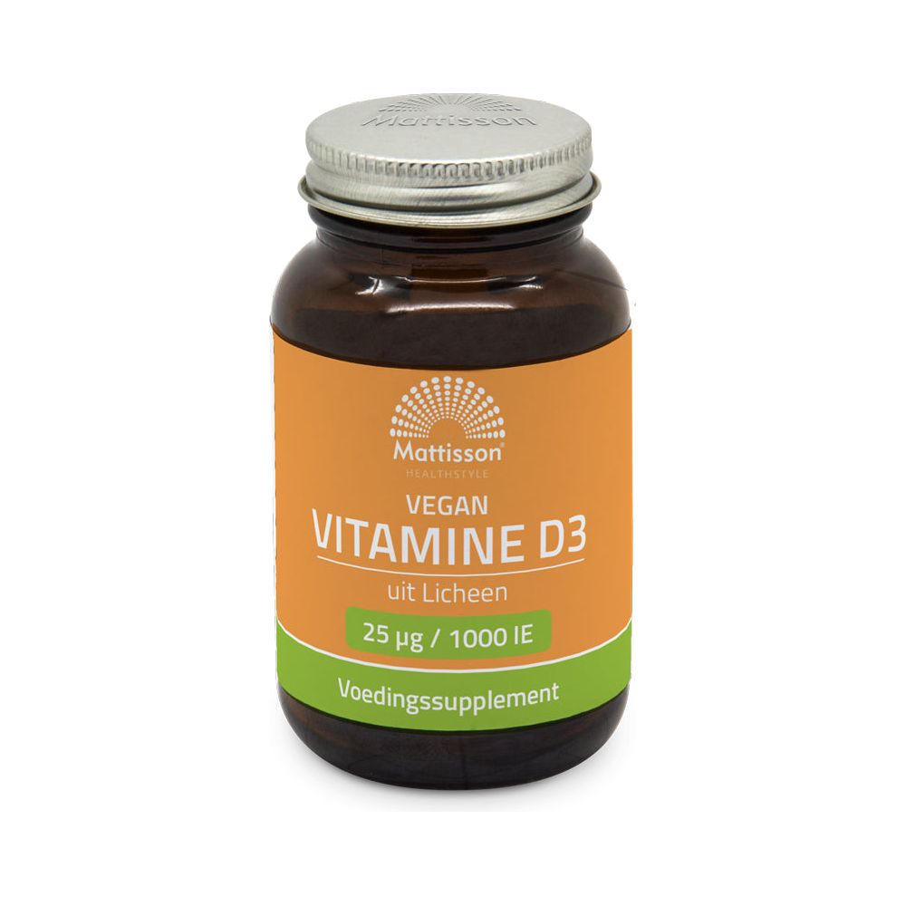 Vegan Vitamine D3 25mcg - 120 capsules Supplement Mattisson   