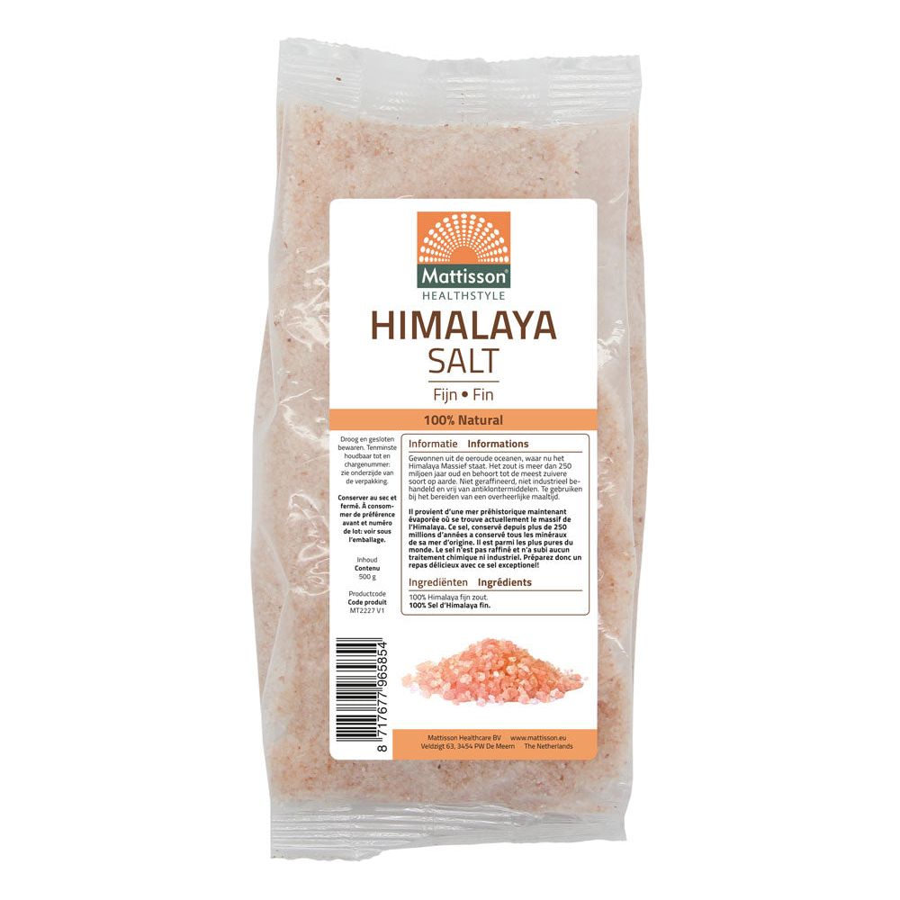 Himalaya Zout fijn - Navulzak 500 g Supplement Mattisson   