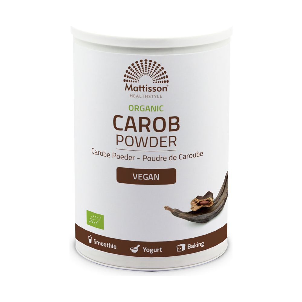 Biologisch Carobe poeder - 400 g Supplement Mattisson   