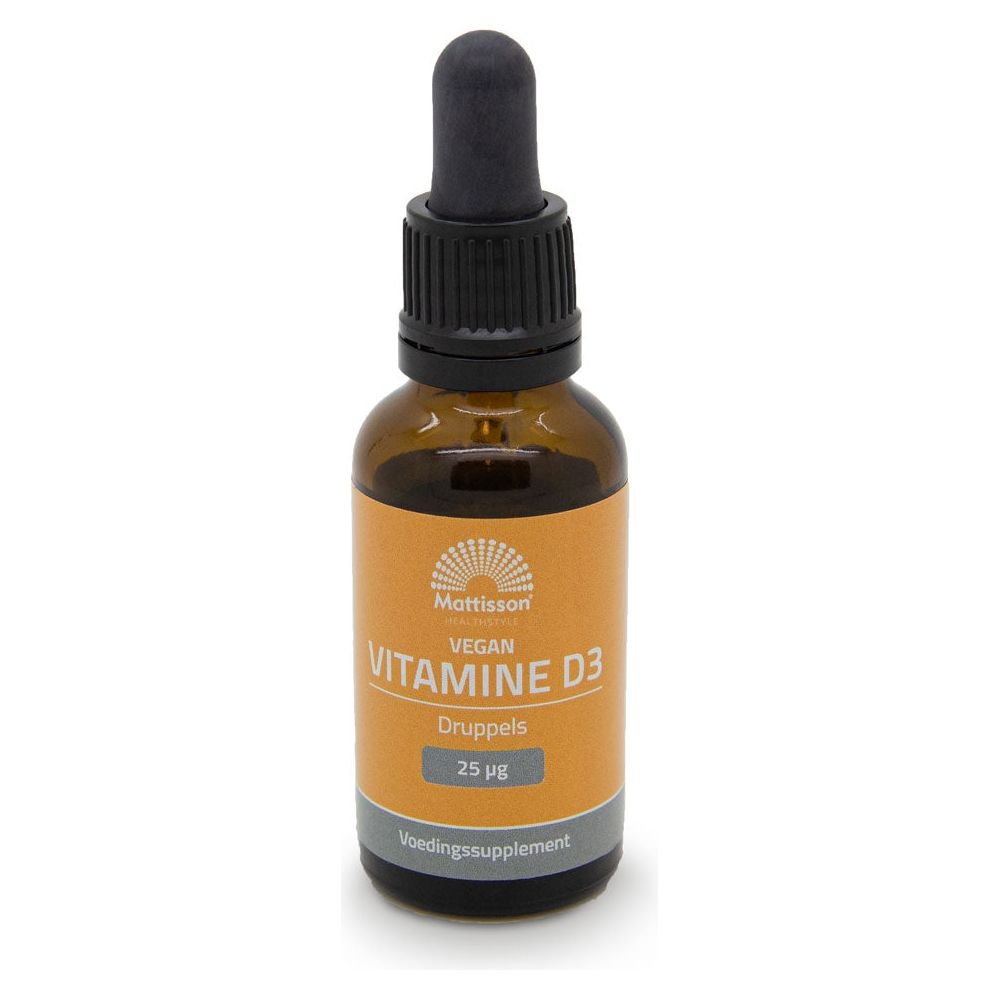 Vegan Vitamine D3 - 25 mcg - 25ml Supplement Mattisson   