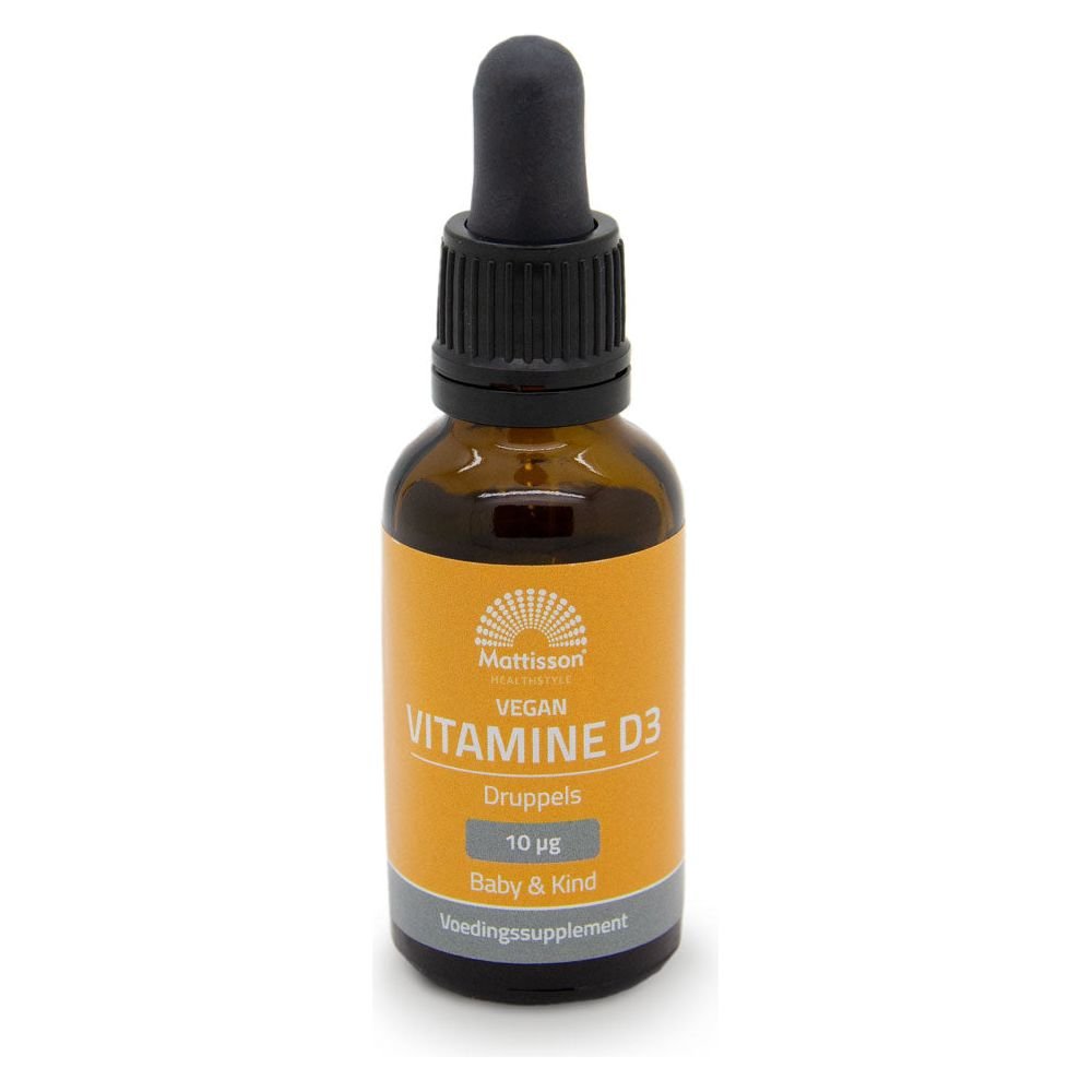 Vegan Vitamine D3 - Baby & Kind - 10 mcg - 25ml Supplement Mattisson   
