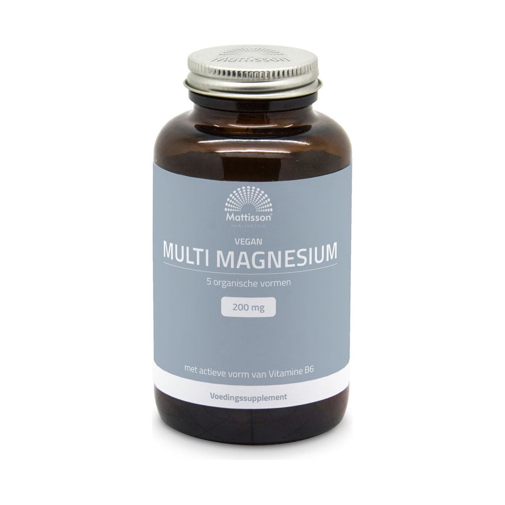 Multi Magnesium - 200mg complex - 180 tabletten Supplement Mattisson   