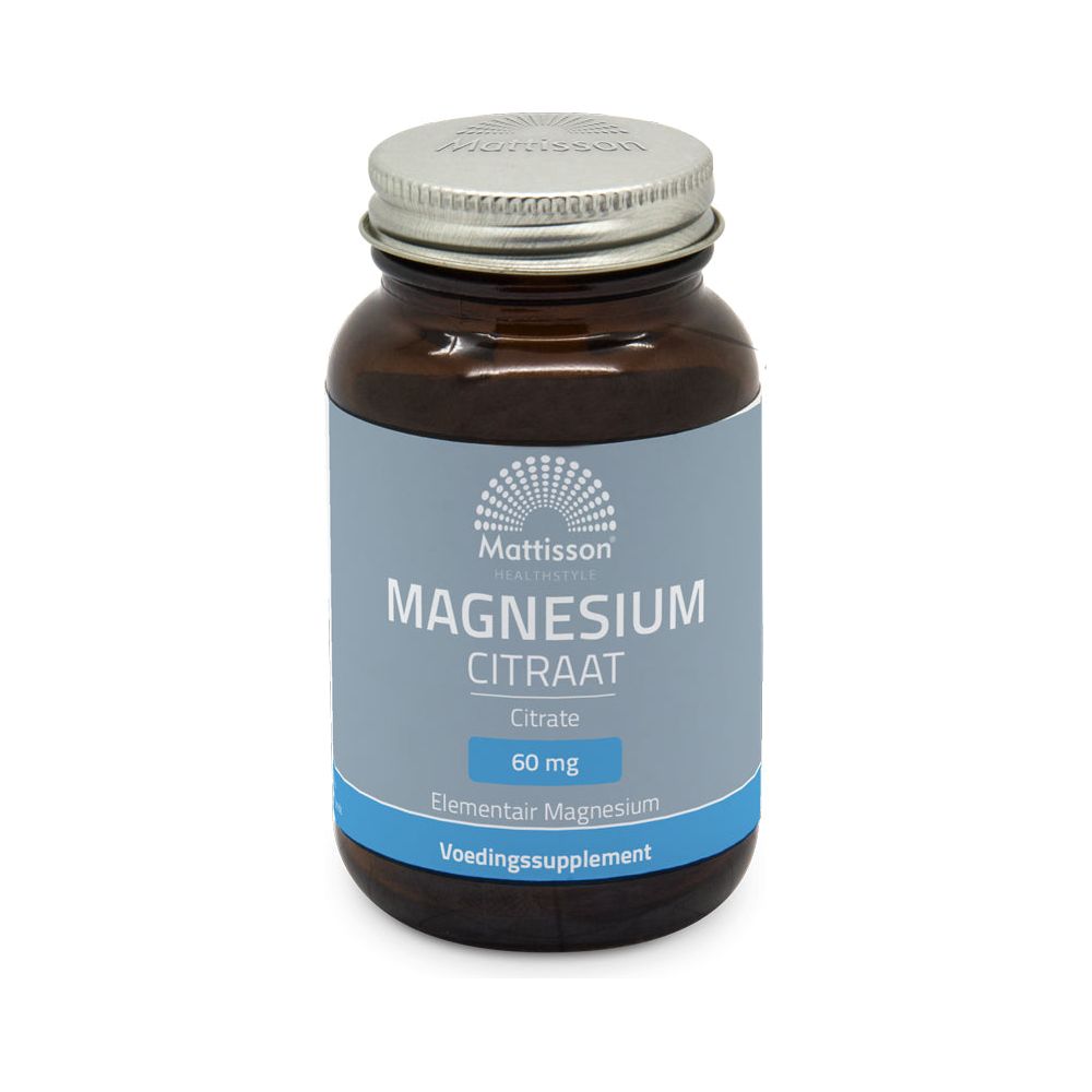 Magnesium Citraat 400mg - 60 capsules Supplement Mattisson   