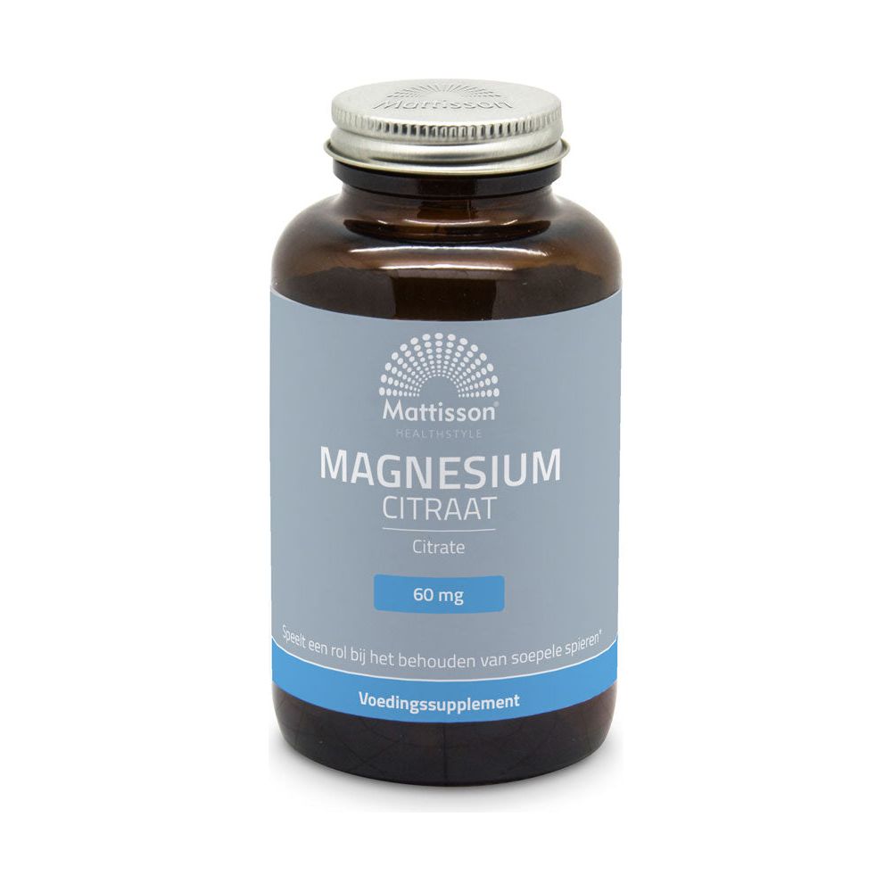 Magnesium Citraat 400mg - 180 capsules Supplement Mattisson   