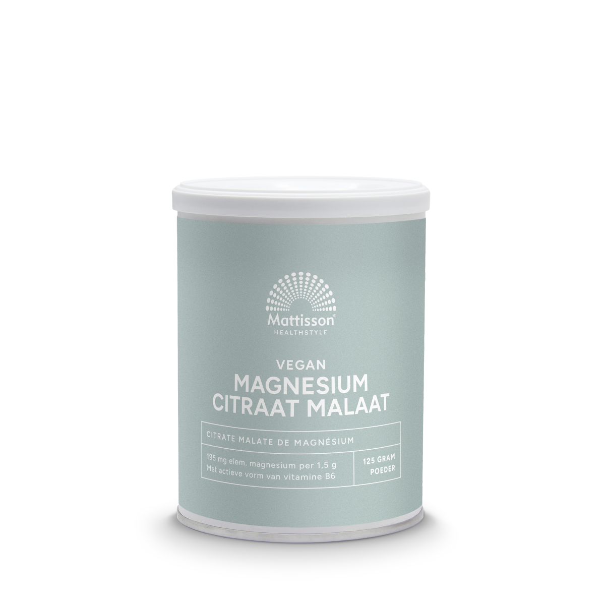 Magnesium Citraat Malaat Poeder 195 mg - 13% elementair magnesium - 125 g Supplement Mattisson Default Title