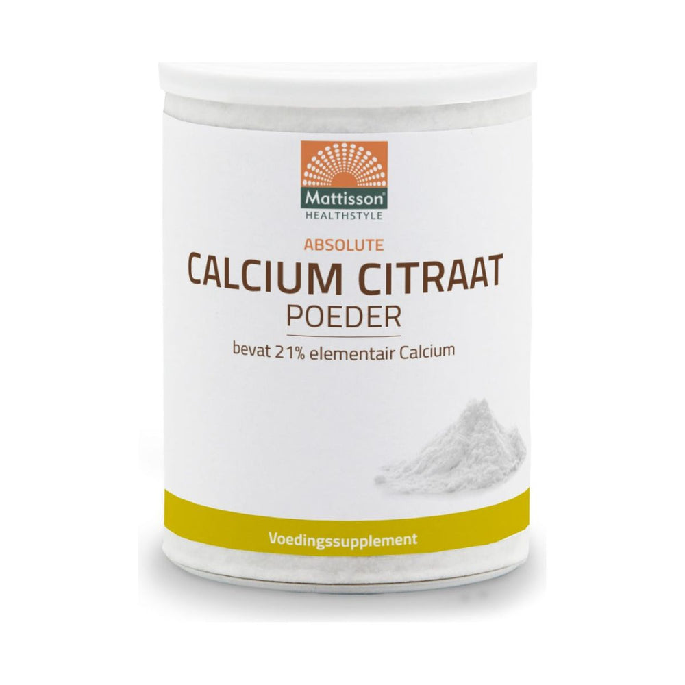 Calcium Citraat poeder - 125 g Supplement Mattisson   