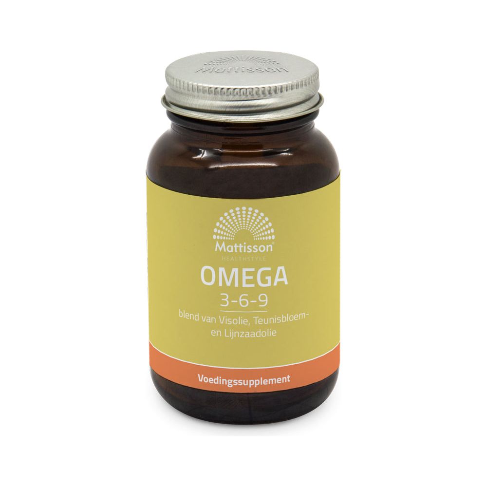 Omega 3-6-9 - Vis- teunisbloem- en lijnzaadolie - 60 capsules Supplement Mattisson   