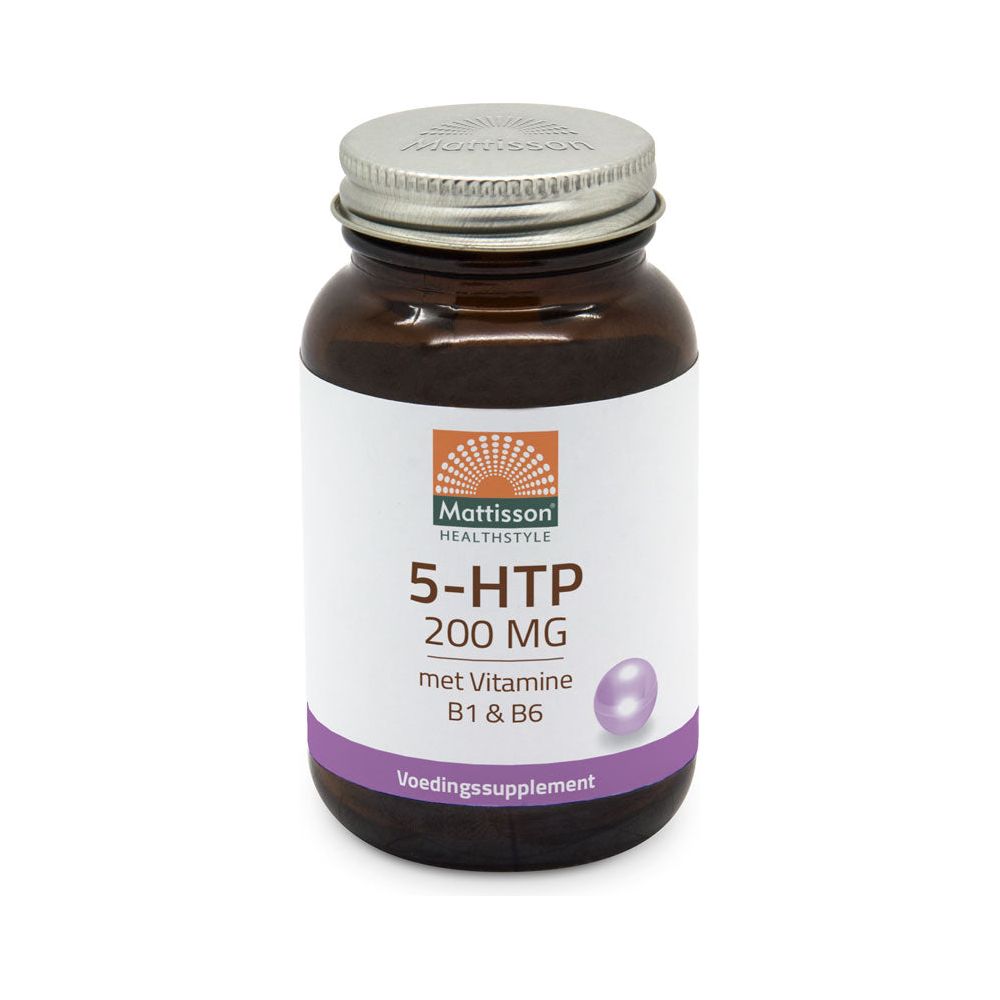5-HTP met Vitamine B1 & B6 - 200mg - 60 capsules Supplement Mattisson   