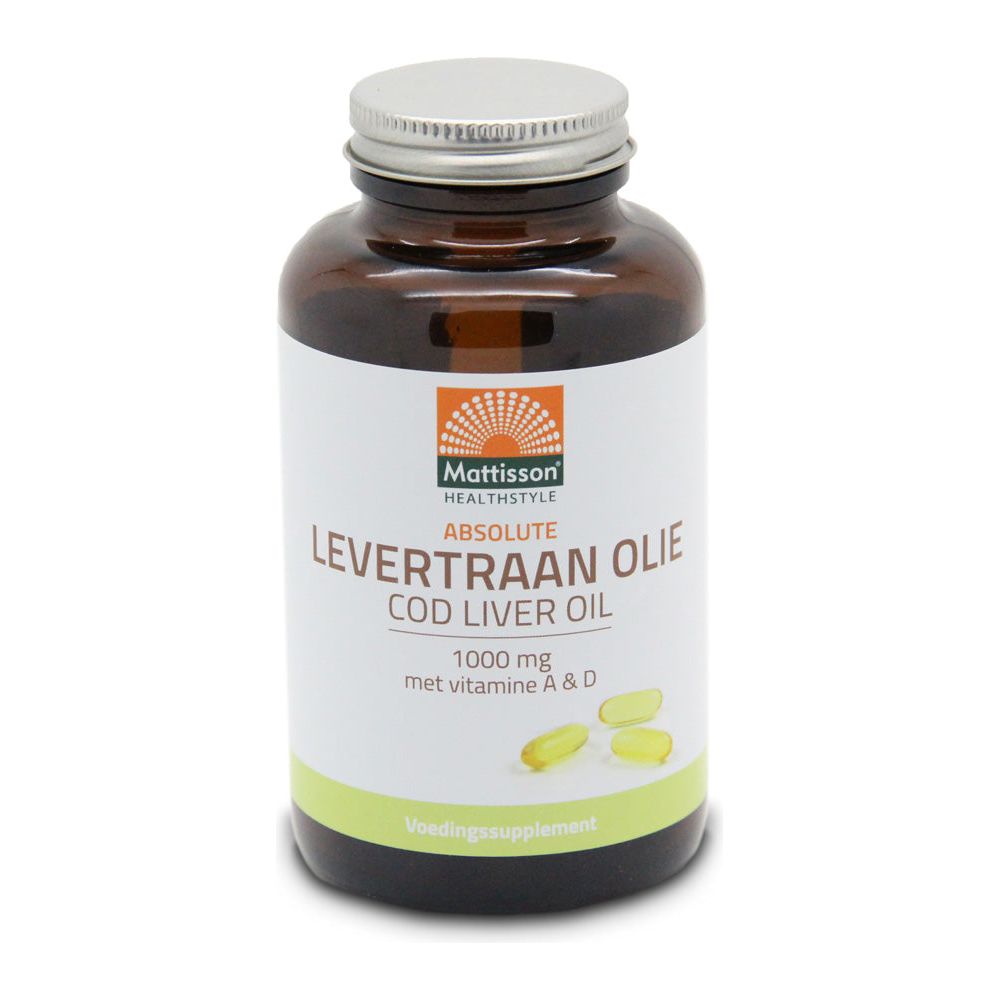 Levertraan Olie 1000mg - 120 capsules Supplement Mattisson   