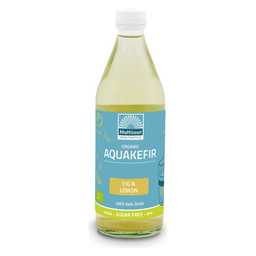 Biologische Aquakefir - Vijgen & Citroen - 500 ml Supplement Mattisson   