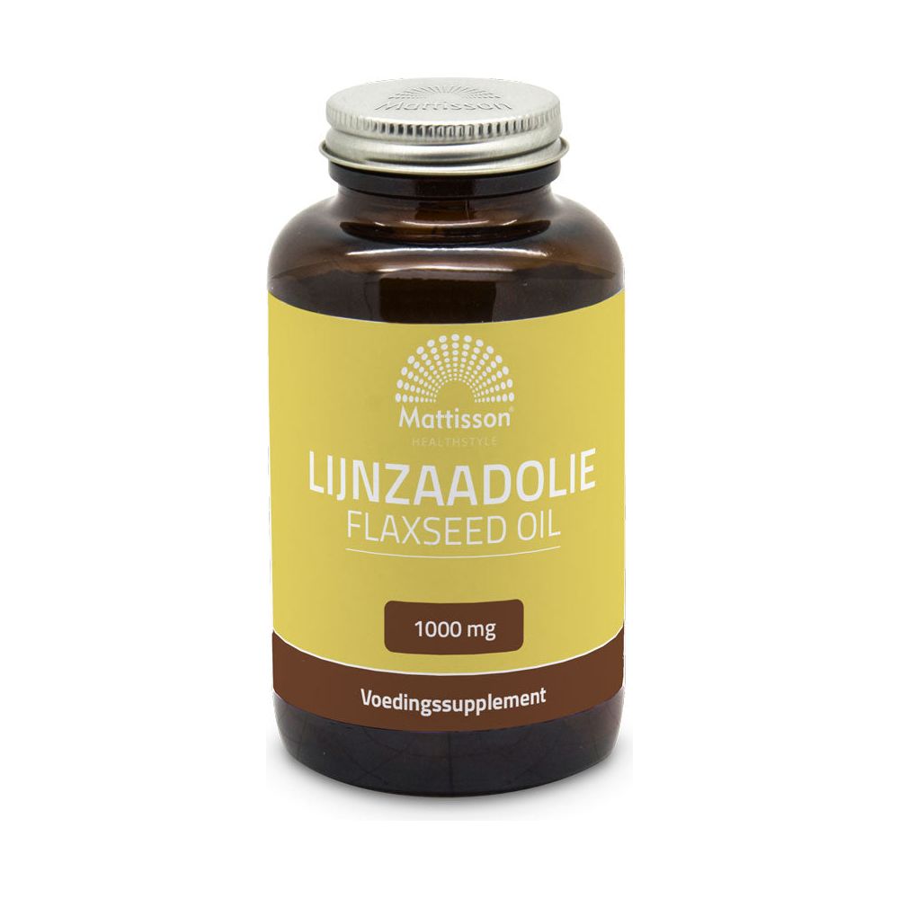 Lijnzaadolie 1000mg - 90 capsules Supplement Mattisson   