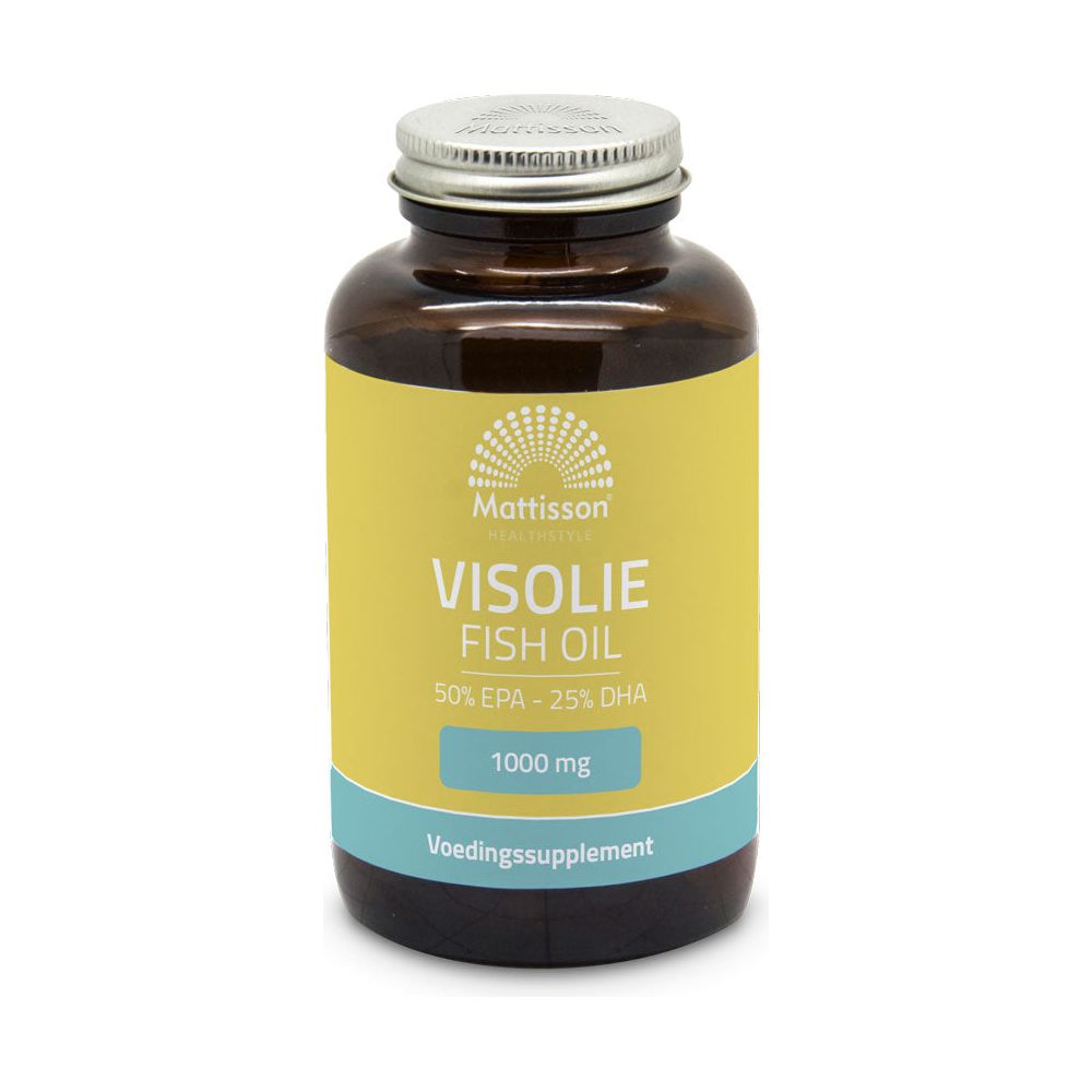 Omega 3 Visolie 1000 mg - DHA 230 mg & EPA 455 mg - 60 capsules Supplement Mattisson   