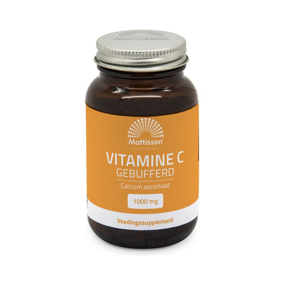 Vitamine C gebufferd 1000 mg - Calcium Ascorbaat - 90 tabletten Supplement Mattisson   