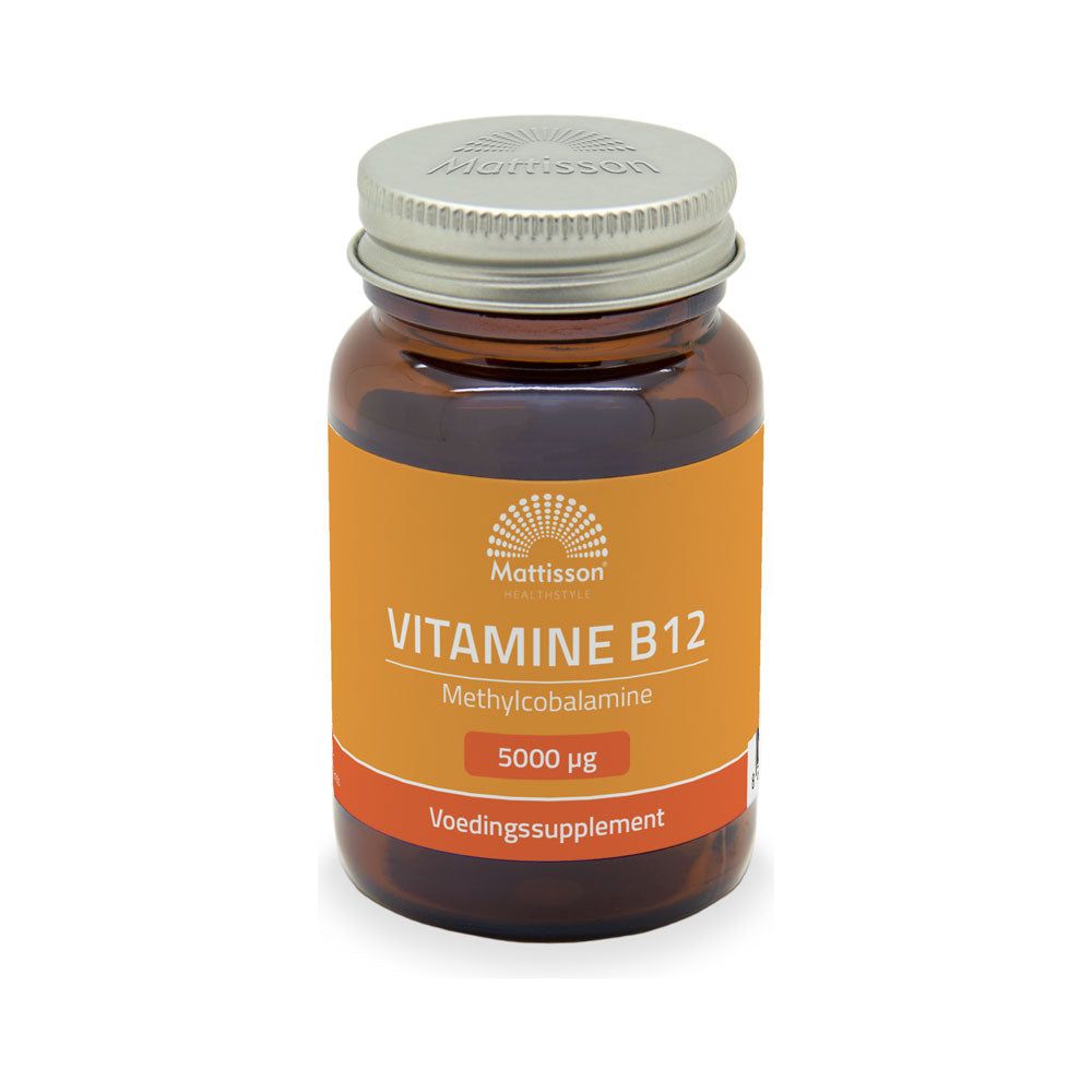 Vitamine B12 - 5000 mcg - 60 zuigtabletten Supplement Mattisson   