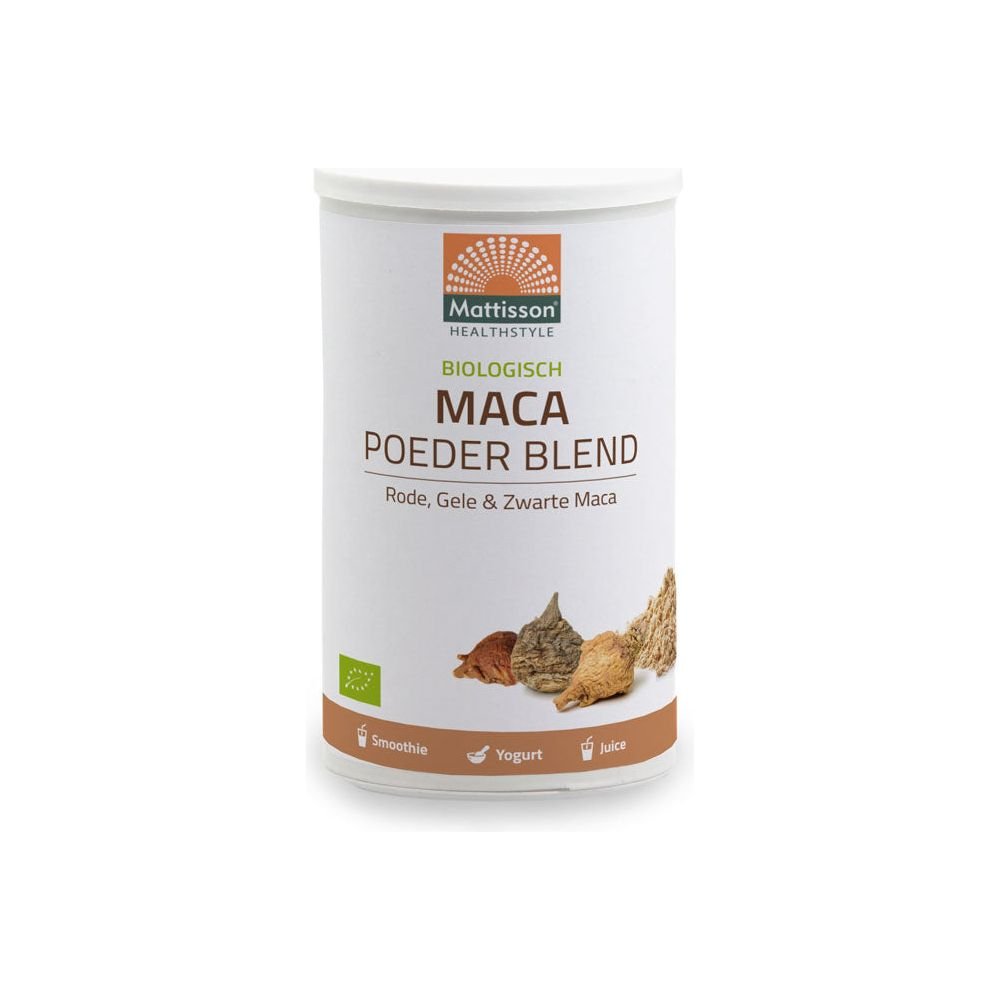 Biologische Maca Blend - rood, geel & zwart - 300 g Supplement Mattisson   