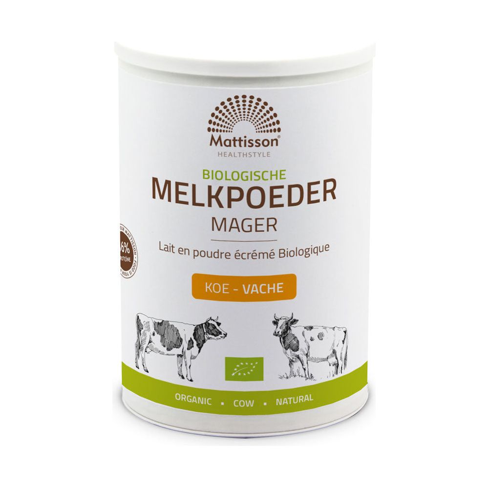 Biologische Magere Melkpoeder - 450 g Supplement Mattisson   