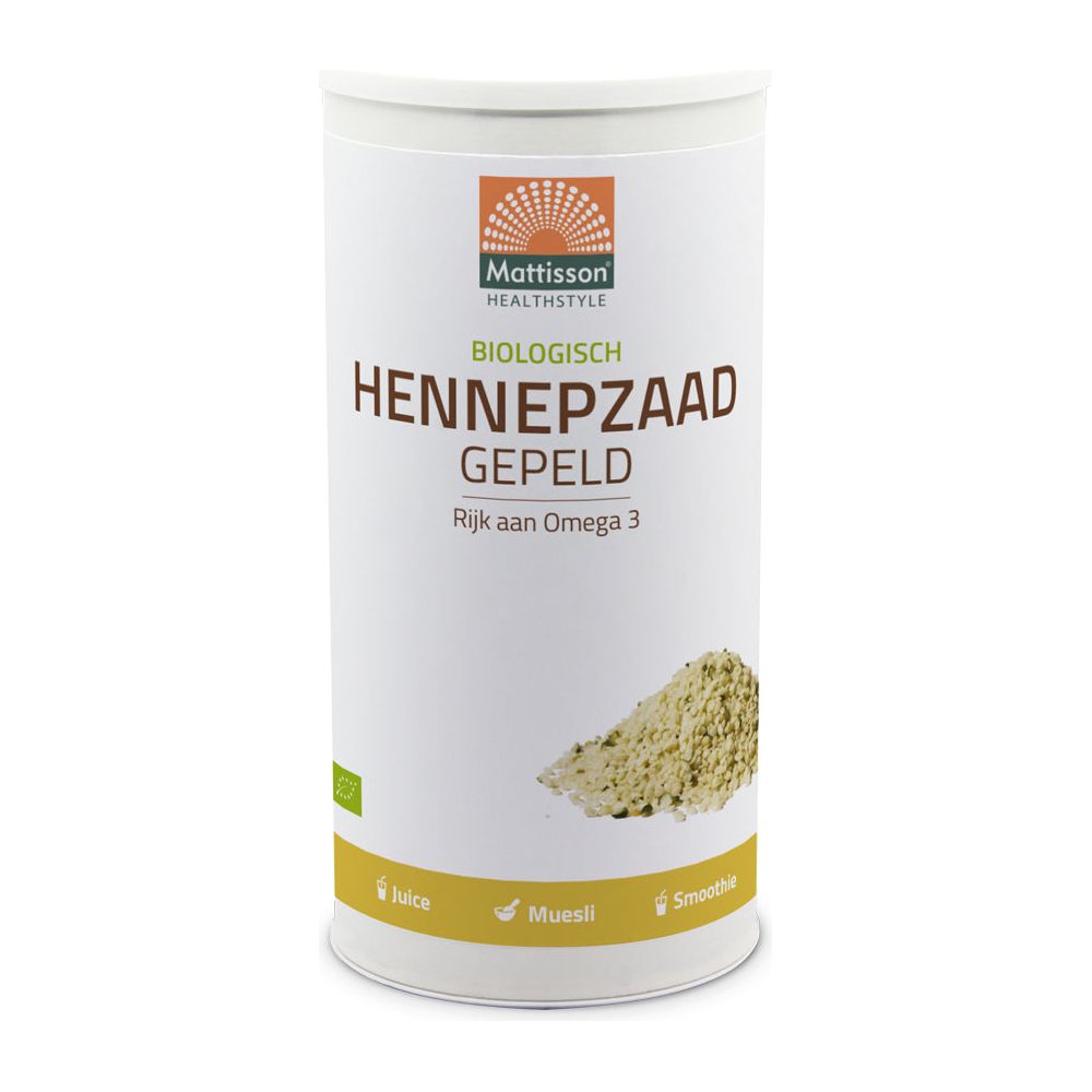 Biologisch Hennepzaad Gepeld - 800g Supplement Mattisson   